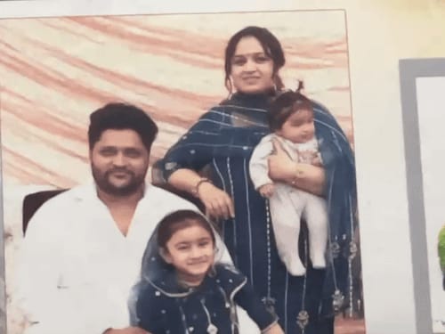 फिरोजपुर में परिवार की हत्या कर सुसाइड किया:पहले प्रॉपर्टी कारोबारी ने पत्नी और 2 बेटियों को गोली मारी, फिर खुद को शूट किया