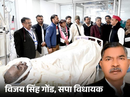 सपा विधायक का निधन, 8 बार MLA रहे:विजय सिंह ने PGI में ली आखिरी सांस, मुलायम सरकार में मंत्री रहे, अखिलेश अस्पताल पहुंचे