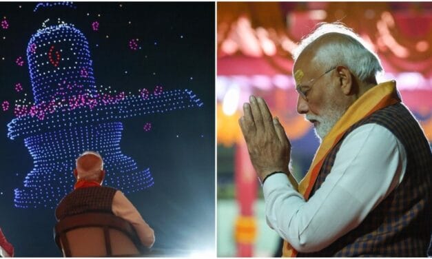 सोमनाथ में आकाश हुआ शिवमय, PM मोदी ने शेयर की ड्रोन शो की भव्य तस्वीरें