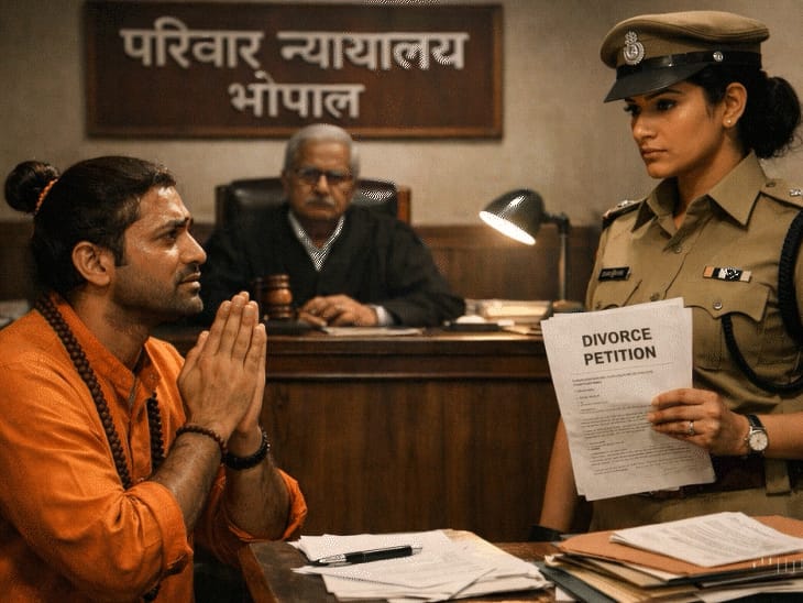पति ने पढ़ाया-लिखाया, SI बनते ही पत्नी ने तलाक मांगा:भोपाल में पंडिताई करता है पति; बोली