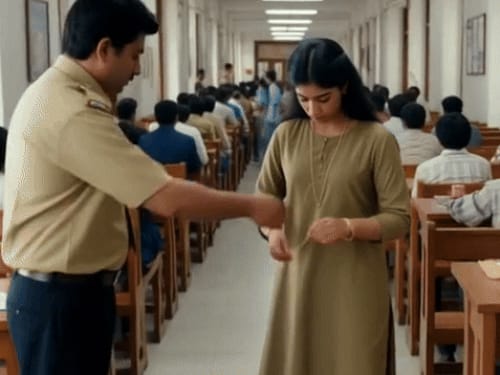 हरियाणा मेडिकल ऑफिसर एग्जाम में बाली-मंगलसूत्र बैन:सरकार दे चुकी पहनने के आदेश, सेंटर पर ढाई घंटे पहले बुलाया; साढ़े 12 हजार कैंडिडेट देंगे परीक्षा