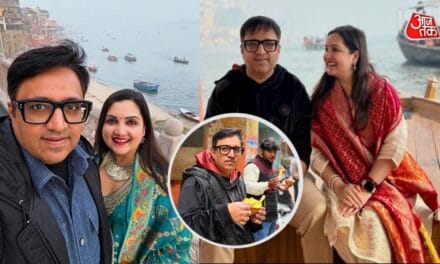 पत्नी के साथ बनारस घूमे अश्नीर ग्रोवर! बनारसी दुपट्टा में दिखा रॉयल अंदाज