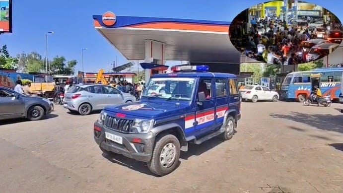 गैलनों में पेट्रोल-डीजल भरवाने पहुंच गए… प्रयागराज में तेल के लिए मारामारी!