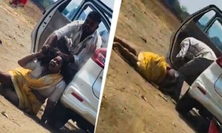 पत्नी संग बेरहमी की इंतहा, बाल पकड़कर गला रेता, फिर चढ़ा दी कार, Video