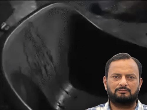 कांग्रेस नेता की हत्या, बदमाशों ने कुल्हाड़ी से सिर फोड़ा:लुधियाना में बेटे को लहूलुहान पड़े मिले, जमीन पर मांस-खून बिखरा