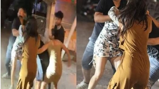 शराब पीने के बाद लड़कियों का हाई-वोल्टेज ड्रामा, जमकर की मारपीट