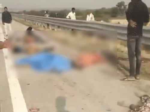 नागपुर-मुंबई एक्सप्रेसवे पर ट्रक-टेम्पो में टक्कर, 8 महिलाओं की मौत:शव सड़क पर बिखरे; तीन लोग घायल, ट्रक चालक गिरफ्तार