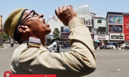 MP के 9 शहरों में वॉर्म नाइट का अलर्ट:छत्तीसगढ़ में प्लेटफॉर्म पर ठंडी फुहारें छोड़ी गईं; UP के प्रयागराज में पारा 44.6°C पहुंचा