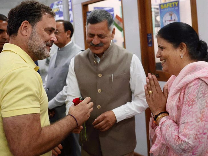 राहुल गांधी कांगड़ा के गुप्त गंगा पहुंचे:पंजाब-JK और हिमाचल के जिलाध्यक्ष को ट्रेनिंग दे रहे, 10 दिन से चल रहा प्रशिक्षण शिविर