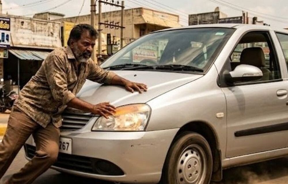 भास्कर अपडेट्स:हैदराबाद में कार चालक ने व्यक्ति को 2 किमी तक बोनट पर घसीटा, केस दर्ज