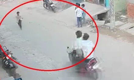 VIDEO: घर से निकली 5 वर्षीय बच्ची, तभी तेज रफ्तार बाइक सवार ने मार दी टक्कर, मौत