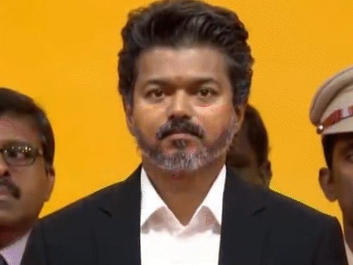 विजय की शपथ में राष्ट्रगान–वंदेमातरम पर विवाद:DMK बोली