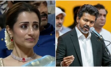 विजय के शपथ समारोह में भीड़ में फंसीं तृषा, मची अफरा-तफरी