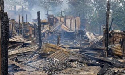 मणिपुर में हथियारबंद बदमाशों का हमला, तीन लोगों की हत्या:सात घर भी जलाए, गोलीबारी शुरू होते ही जंगल में भागे लोग