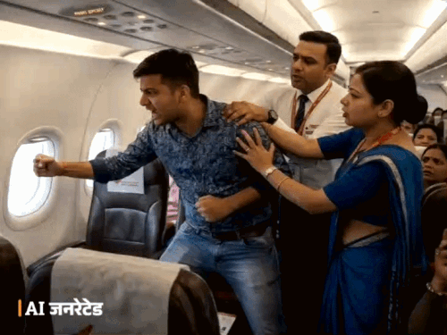 चंडीगढ़ से दिल्ली जा रही फ्लाइट में हंगामा:लैंडिंग के समय यात्री पैनिक हुआ, मुक्के मारकर शीशा तोड़ा; क्रू मेंबर्स के साथ बदसलूकी