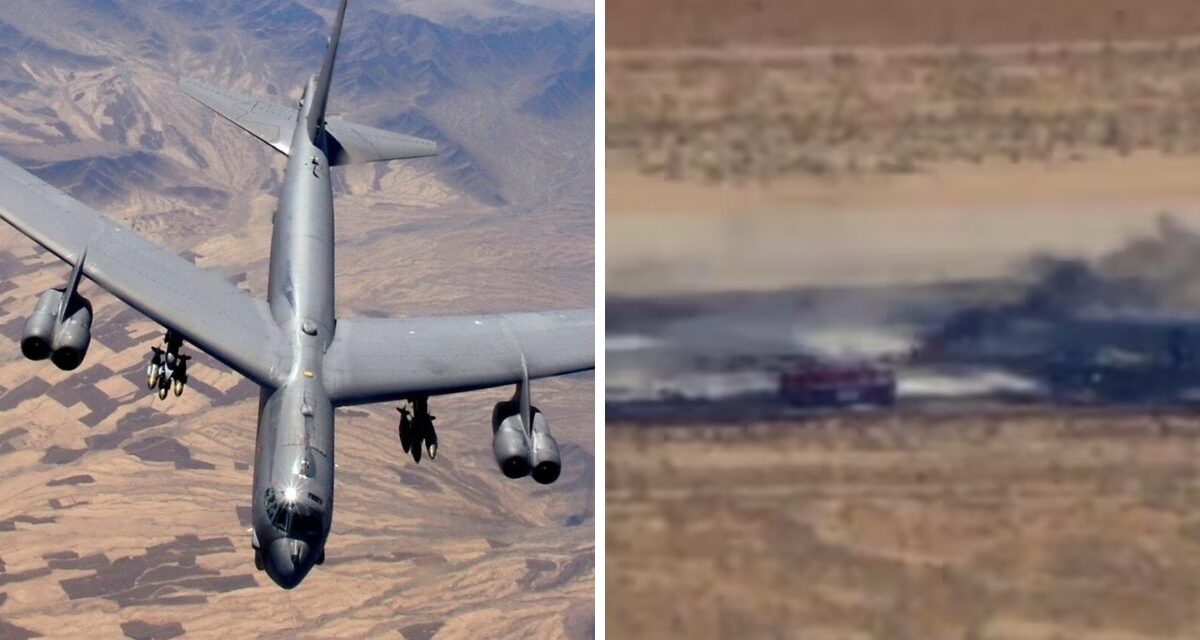 अमेरिका का B-52 बॉम्बर क्रैश, टेकऑफ के कुछ देर बाद हुआ हादसा, Video