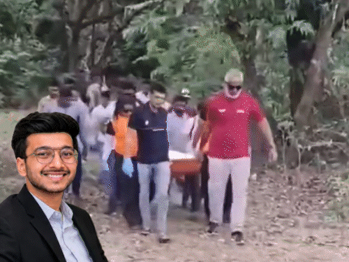 पुणे में 400 फीट गहरी खाई में गिरा युवक:मंगेतर का बर्थडे मनाने गया था, तेज हवा से बैलेंस बिगड़ा; नंवबर में शादी होनी थी