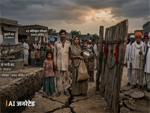 मृत्युभोज में घी के मालपुए नहीं बनवाने पर हुक्का-पानी बंद:43 परिवारों को दुकानों से राशन नहीं मिल रहा, कुएं से पानी नहीं दे रहे