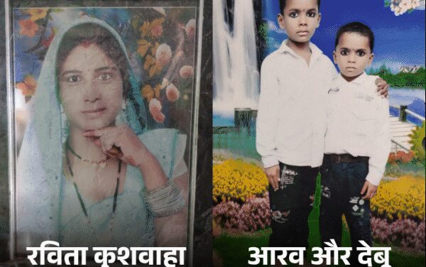 सो रहे पत्नी और दो बच्चों को कुल्हाड़ी से काटा:मर्डर के बाद ट्रेन से कटा; मुरैना पुलिस बोली-पत्नी के डांस वीडियो से नाराज था