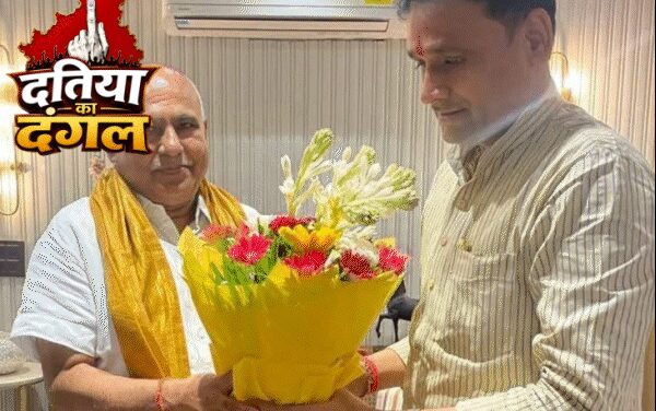 दतिया से नरोत्तम नहीं, आशुतोष तिवारी BJP कैंडिडेट:पूर्व गृहमंत्री का टिकट काटा, सड़क पर उतरे समर्थक, ग्वालियर-झांसी हाईवे जाम, 2KM तक वाहनों की कतारें