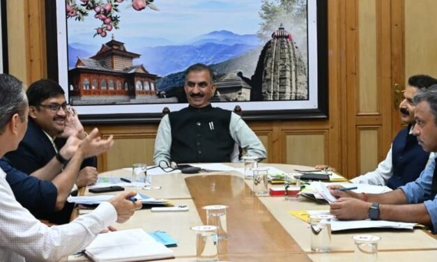 PM की मौजूदगी में किशाऊ परियोजना का MOU जल्द:हिमाचल CM ने हाई पावर कमेटी की मीटिंग ली; कहा-बिना निवेश 600 करोड़ की होगी कमाई