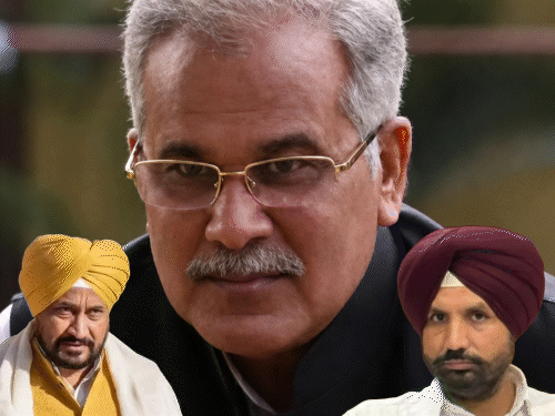 पंजाब कांग्रेस प्रधान-पूर्व CM पहली बार होंगे आमने-सामने:प्रभारी बघेल ने वड़िंग और चन्नी को दिल्ली बुलाया; प्रधान पद-CM चेहरे की लड़ाई चल रही