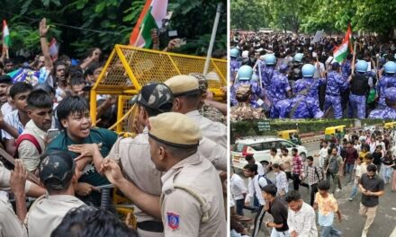 CJP प्रोटेस्ट के दौरान झड़प में कई सीनियर अफसरों समेत 118 पुलिसकर्मी चोटिल