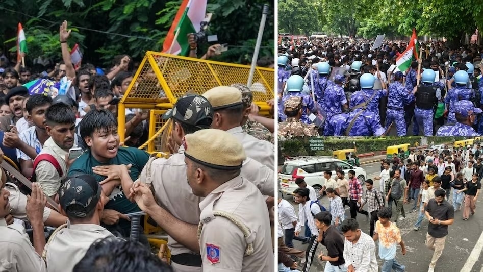 CJP प्रोटेस्ट के दौरान झड़प में कई सीनियर अफसरों समेत 118 पुलिसकर्मी चोटिल