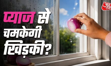 खिड़की पर प्याज रगड़ रहे हैं लोग! क्या सच में चमकता है शीशा?
