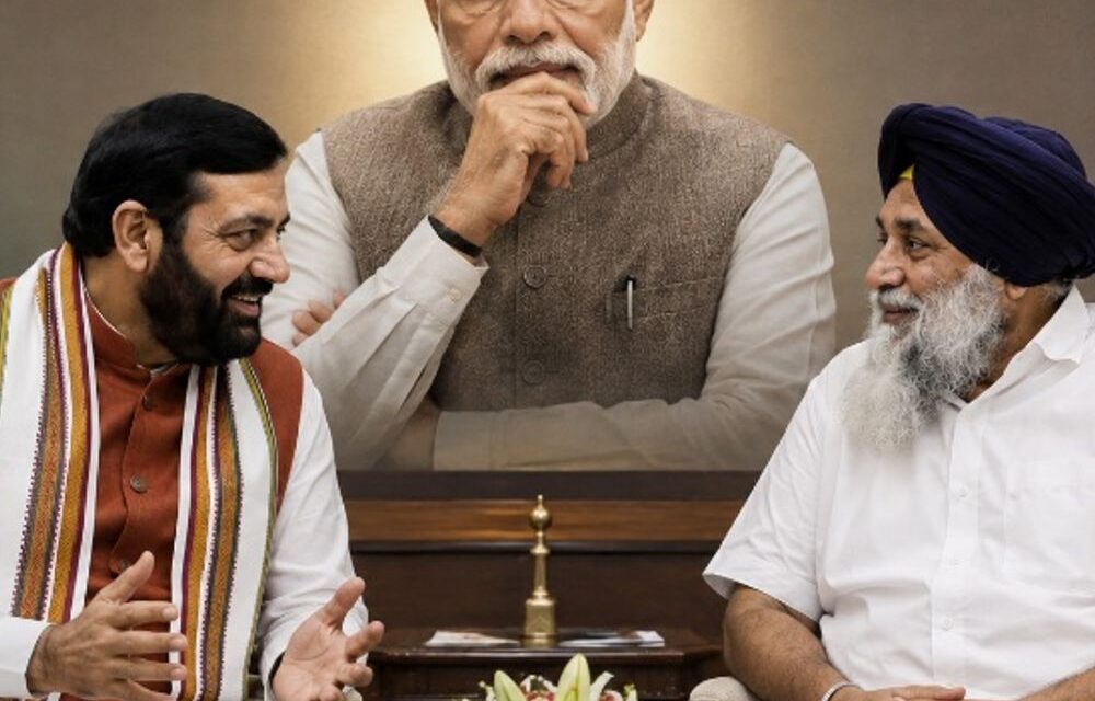 सुखबीर की PM से मुलाकात कैसे हुई?:पंजाब में ग्राउंड सर्वे, चंडीगढ़ में हरियाणा CM से सीक्रेट मीटिंग; रात 11 बजे कॉल, बादल सुबह दिल्ली में