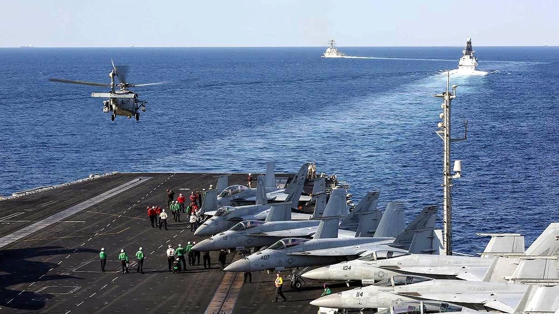 मिडिल ईस्ट पहुंचा अमेरिकी एयरक्राफ्ट कैरियर USS George Washington