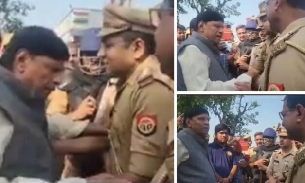 यूपी: हापुड़ में दलित युवक की मौत पर बवाल, सपा सांसद और पुलिस में नोकझोंक