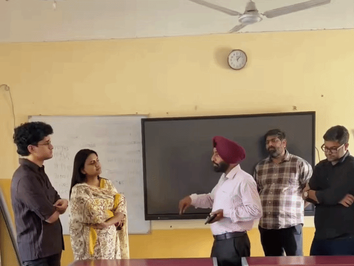 CJP टीम पंजाब पहुंची, 2 टॉप स्कूल देखे:गर्ल्स टॉयलेट बिना दरवाजे के मिले; दीपके बोले