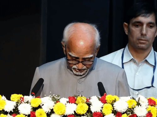 हामिद अंसारी ने पूर्व पीएम नेहरू की बात दोहराई:बोले
