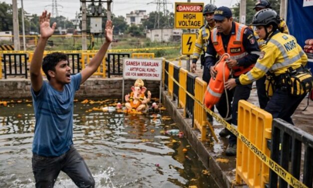 जोगेश्वरी के विसर्जन कुंड में फैला करंट, युवक की मौत:लालबाग इलाके में भी गणेश पंडाल के पास करंट से बच्ची-महिला की मौत हुई थी
