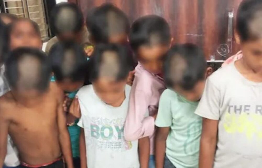 सरकारी आश्रम स्कूल में 82 स्टूडेंट्स का आधा सिर मुंडवाया:बच्चों के खेलने से नाराज हो गए थे सुपरिटेंडेंट, महाराष्ट्र के चंद्रपुर का मामला