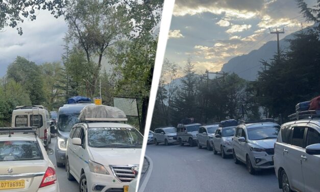 बद्रीनाथ यात्रा के बीच जोशीमठ में फंसे हजारों यात्री, 8 KM लंबे जाम ने रोकी रफ्तार