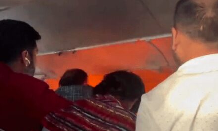 दिल्ली से चेन्नई जा रहे विमान में आग लगी:पावर बैंक फटने से लगेज जला, इंडिगो फ्लाइट की हैदराबाद में इमरजेंसी लैंडिंग