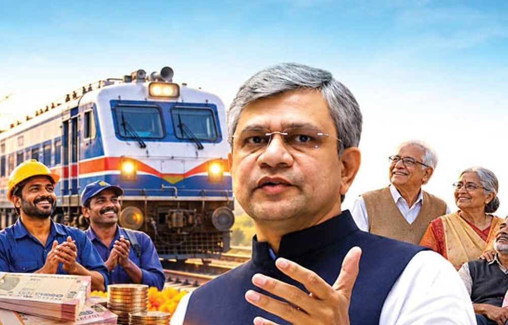 11.40 लाख रेलवे कर्मचारियों को 78 दिन का दिवाली बोनस:3 पेंशन योजनाओं से इंदिरा गांधी नाम हटा; दिव्यांगों को अब जन्म से पेंशन