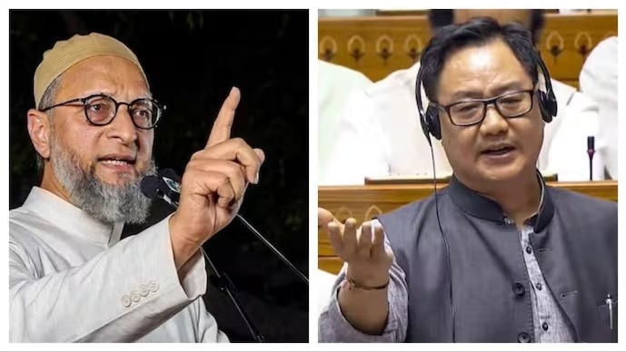 'साफ है कि एंटी-इंडिया गैंग कौन है', किरेन रिजिजू ने की ओवैसी की तारीफ