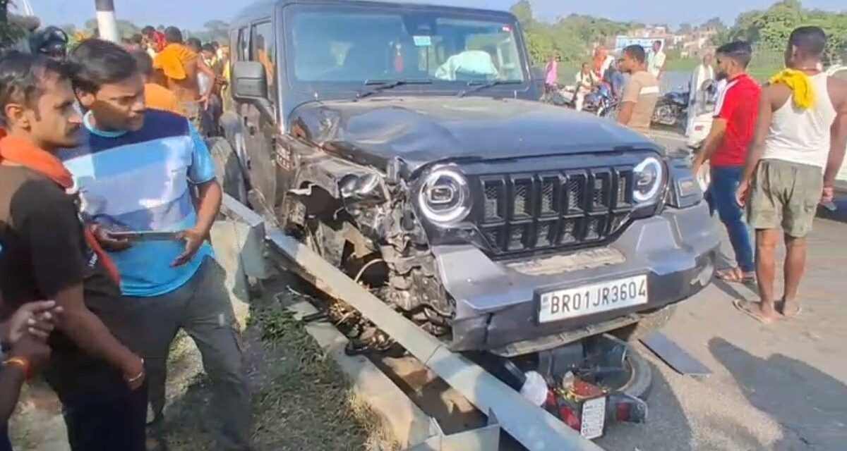 मेला से लौट रहे थे पिता-पुत्र और महिला, थार से टक्कर में तीनों की मौत
