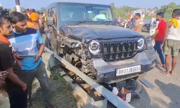 मेला से लौट रहे थे पिता-पुत्र और महिला, थार से टक्कर में तीनों की मौत