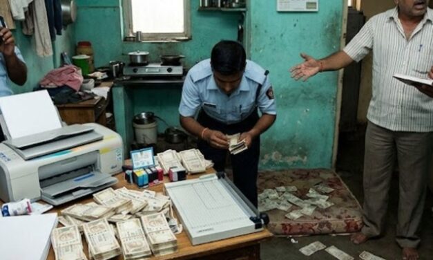 महीनों से किराया नहीं दिया, लाखों के नकली नोट छापे:नागपुर के कमरे में मिले ₹37 लाख, गिनती के लिए मशीन मंगानी पड़ी; आरोपी फरार