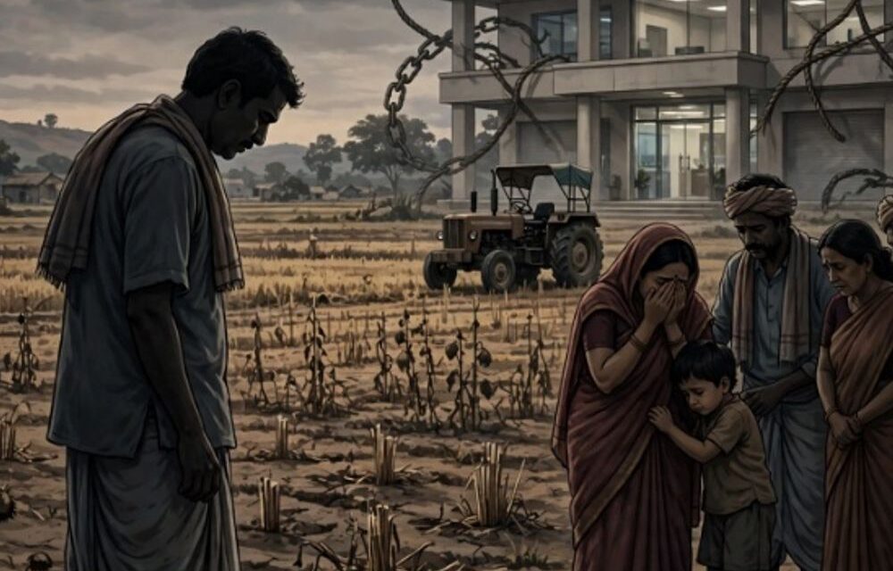लोन की किस्त नहीं चुकाई, एजेंट्स ने किसान को उठाया:3 दिन बाद फाइनेंस कंपनी के ऑफिस में लाश मिली; 5 गिरफ्तार